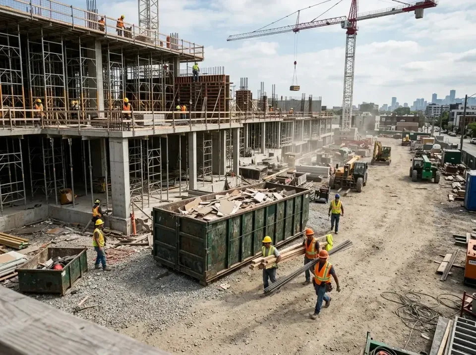 commercial-construction-site-w-002 — frequently asked questions, Low Cost Construction Dumpster Rental in Cloquet, MN